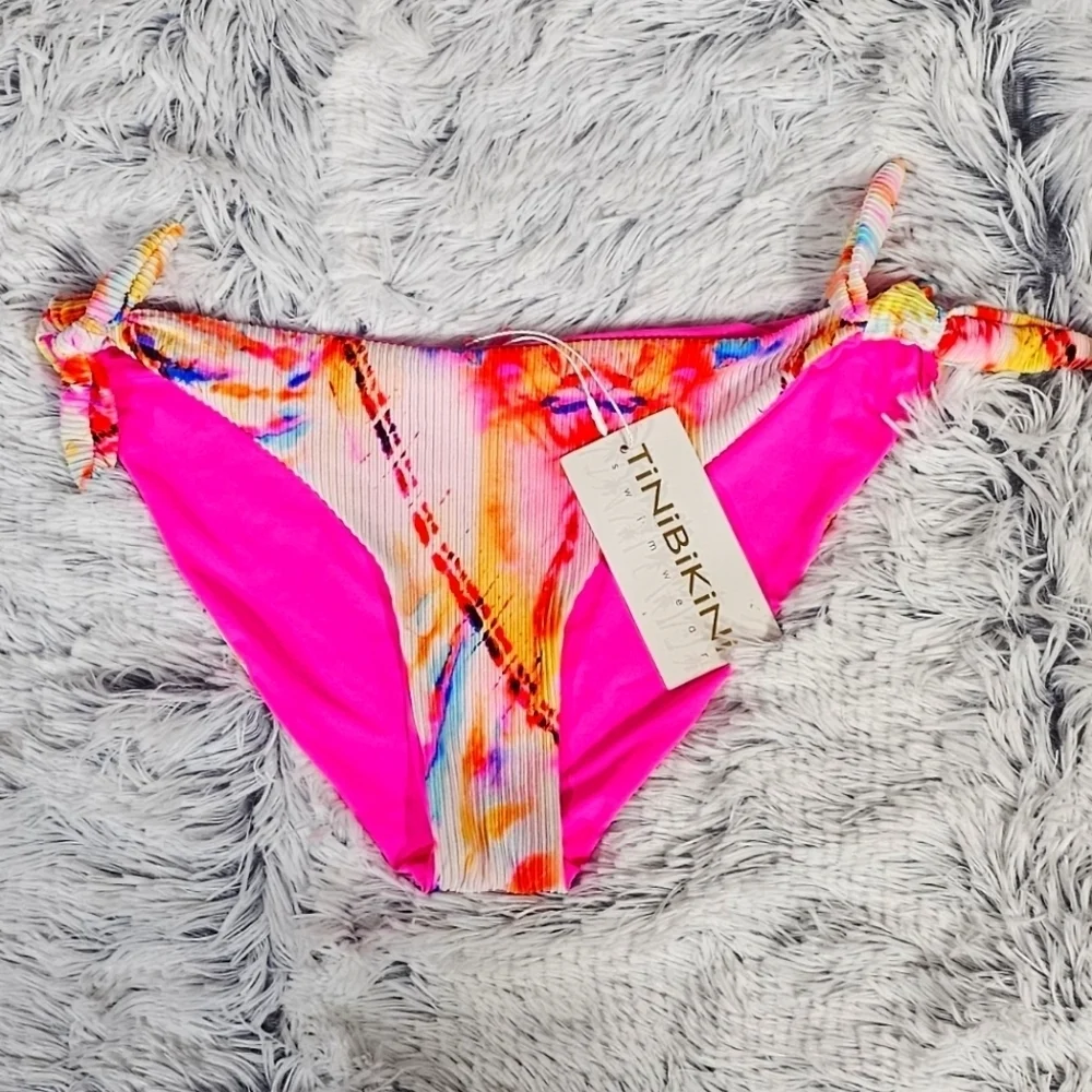 TINIBIKINI | CHEEKY BIKINI BOTTOMS WITH REMOVABLE BOW TIES - NWT!